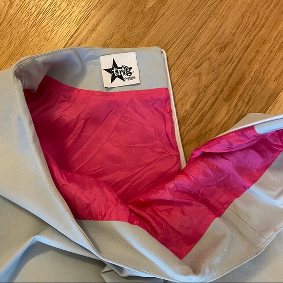 VINTAGE Circle Skirt Baby Blue Waist 32” - Picture 6 of 10